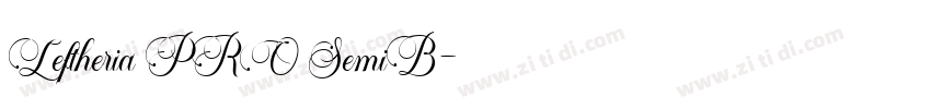 Leftheria PRO SemiB字体转换